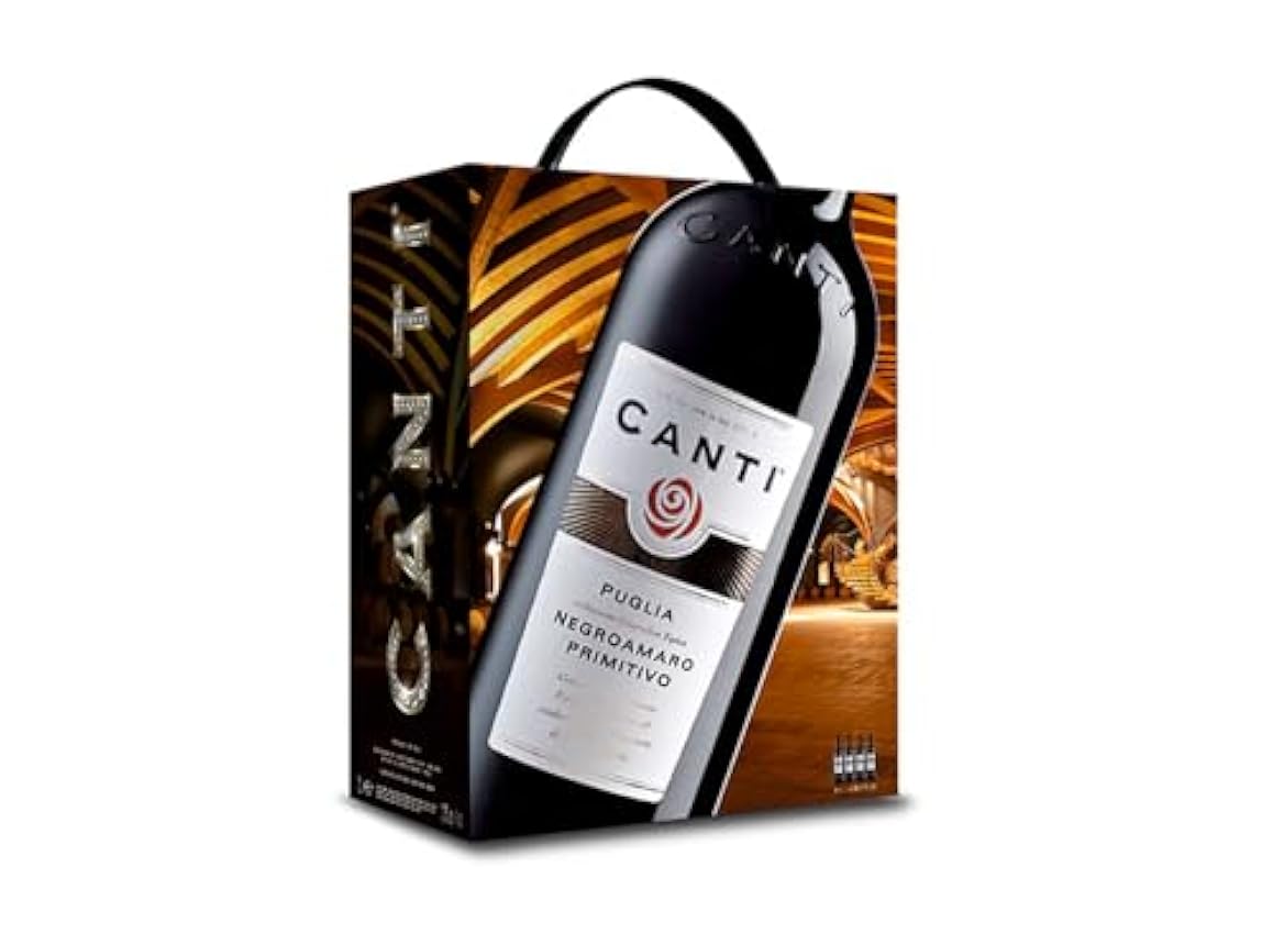 CANTI Negroamaro Primitivo IGT Puglia - Italen Vin Rouge - Bag in Box (3L) OJz3WBS1