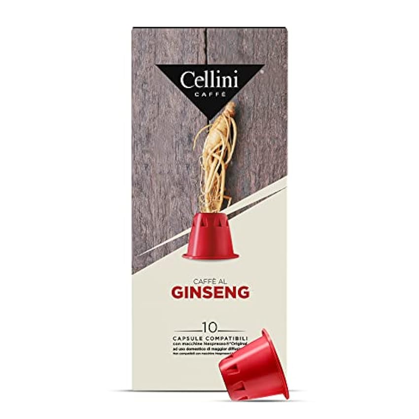 Caffè Cellini Capsules compatibles Nespresso au ginseng