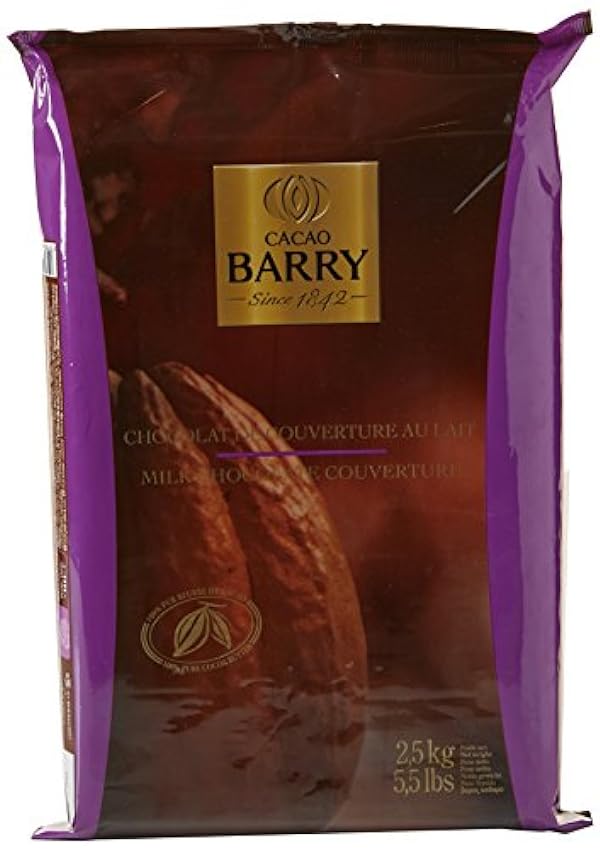 CACAO BARRY 35% Min Cacao Chocolat Lactée Barry Bloc 2.5 kg LCOFSsdd