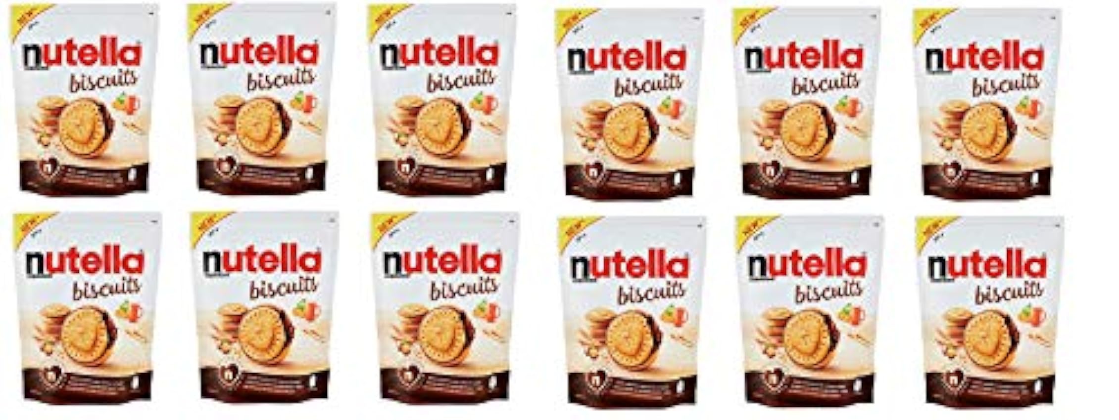 Lot de 12 biscuits Ferrero Nutella - Avec des biscuits 
