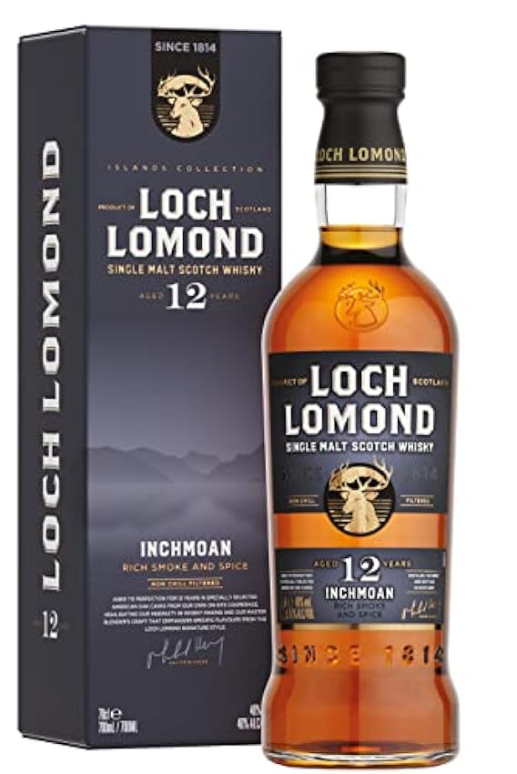 Whisky Loch Lomond Inchmoan 12 ans sous ?tui 46? 70CL N