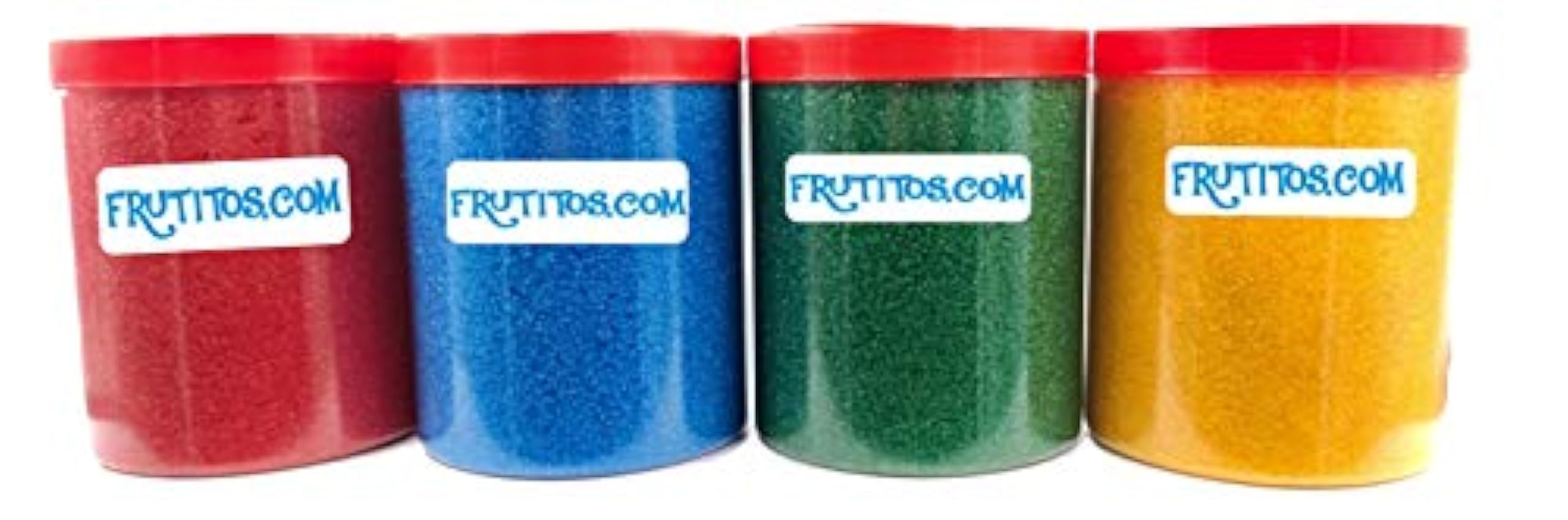 FRUTITOSCOM - Sucre pour pop-corn - Pack 4 couleurs - (