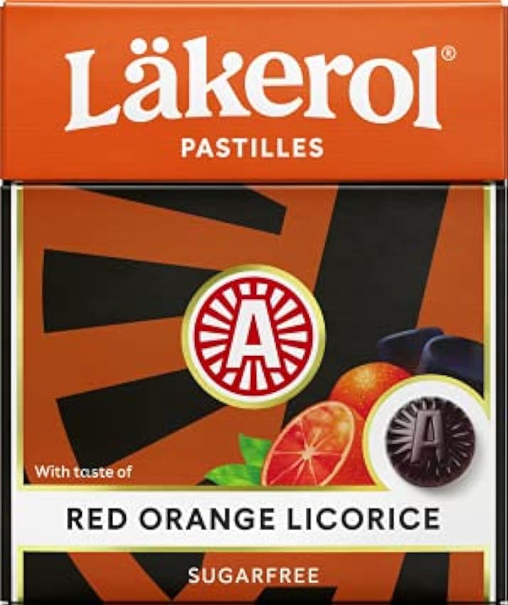 Cloetta Lakerol Red Orange Licorice pastilles 24 Des bo