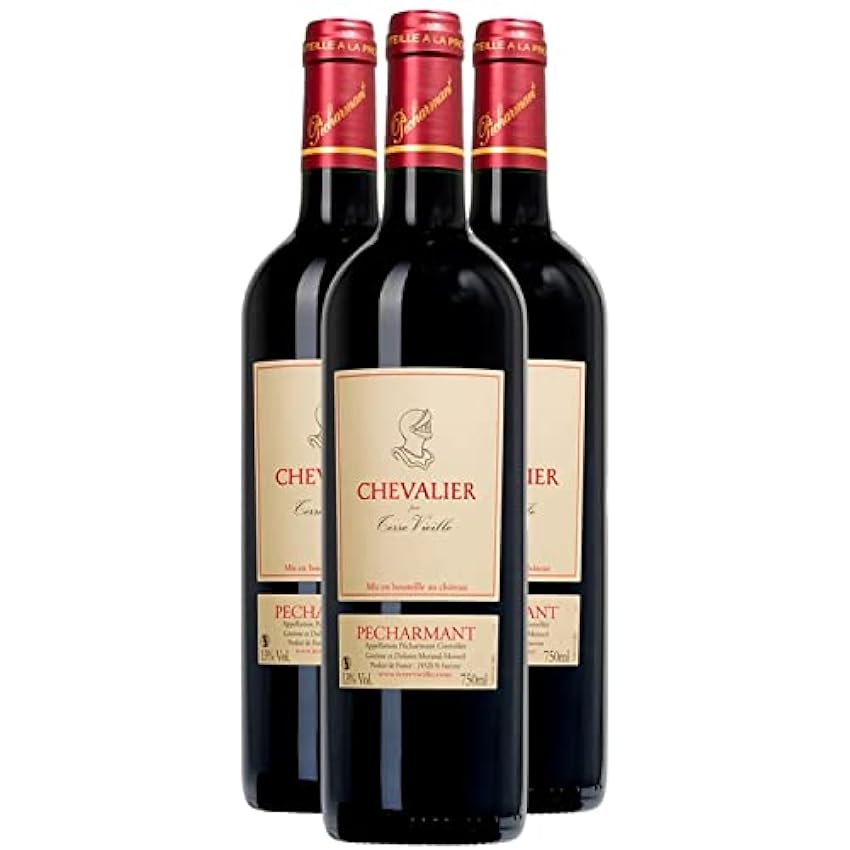 Pécharmant Chevalier par Terre Vieille - Rouge 2021 - Château Terre Vieille - Vin Rouge de Bordeaux (3x75cl) HVE m6gQGYQv