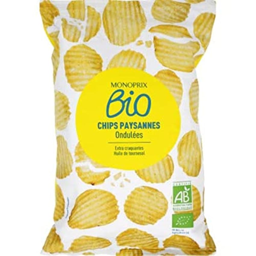 Monoprix Bio Chips paysannes ondulées bio - Le paquet d