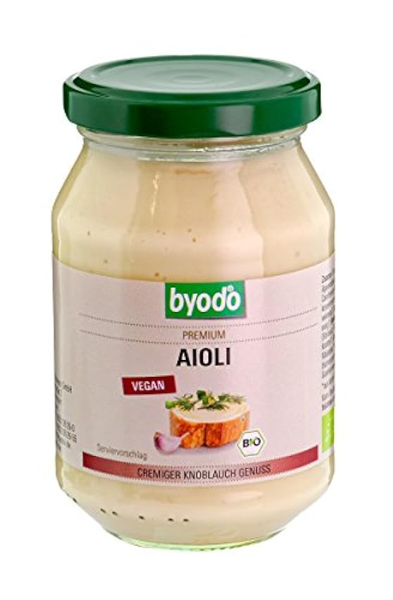 Mayonnaise Aïoli Végétalienne (sans gluten) BIO 250 ml Byodo LiujeEwL
