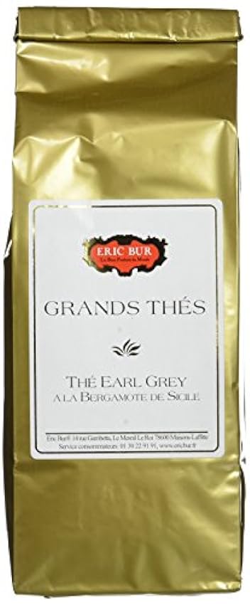 ERIC BUR Thé Earl Grey à la Bergamote de Sicile 100 g -