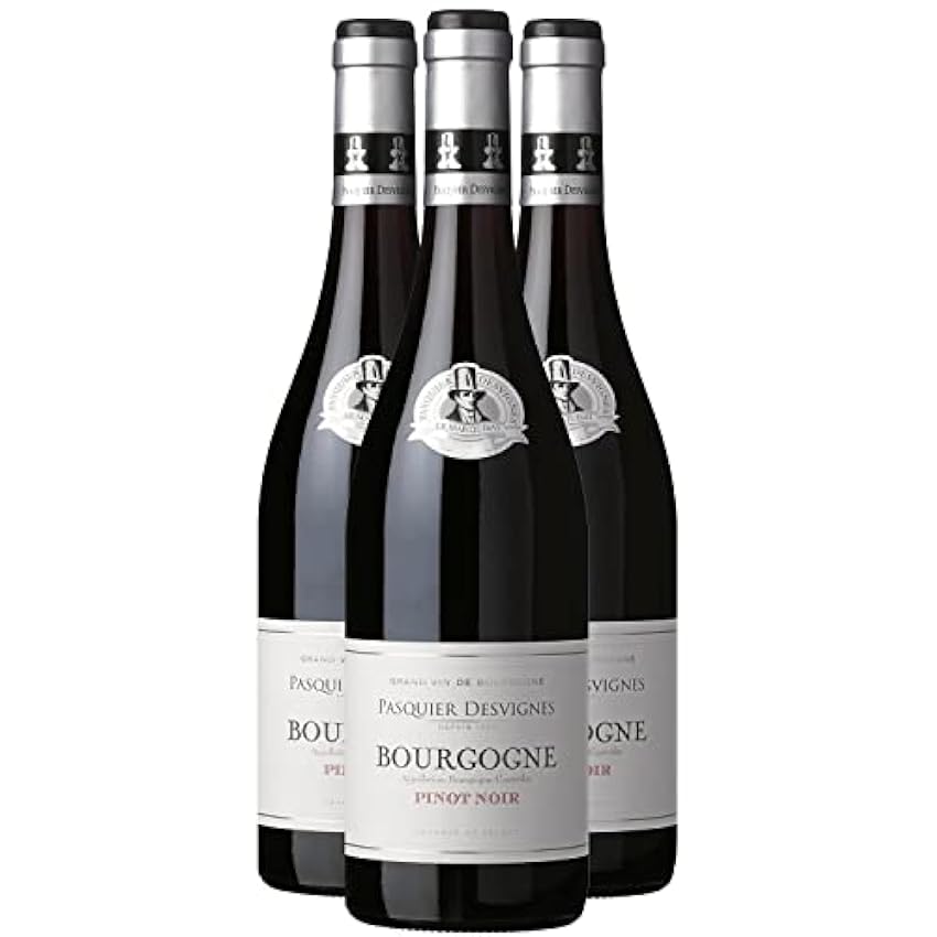 Bourgogne Rouge 2020 - Domaine Pasquier-Desvignes - Vin AOC Rouge de Bourgogne - Lot de 3x75cl - Cépage Pinot Noir NyKBqOiB