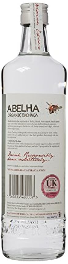 Abelha - Silver Organic - Cachaça Blanche Artisanale - 39% Alcool - Origine : Brésil - Bouteille de 70 cl nbqVQTVj