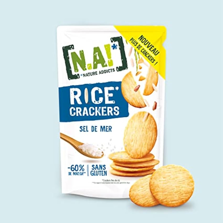 N.A! Nature Addicts - Rice Crackers Sel de Mer - 12 Sac