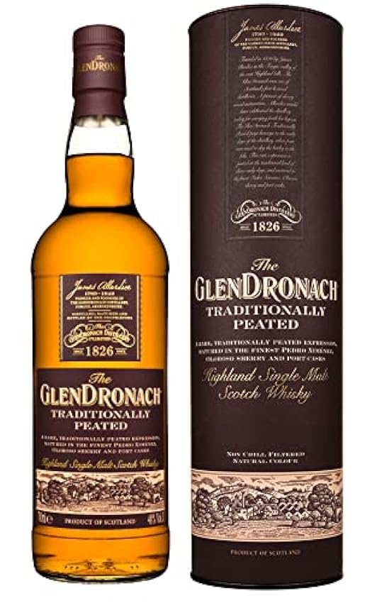 The GlenDronach TRADITIONALLY PEATED Highland Single Ma