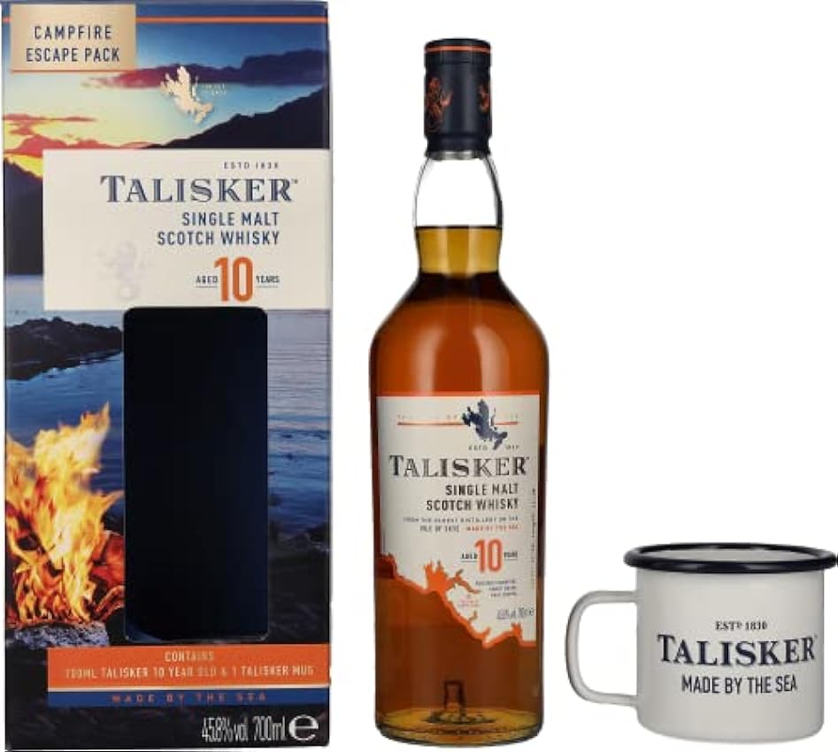 Talisker 10 Years Old Single Malt Whisky Campfire Escap
