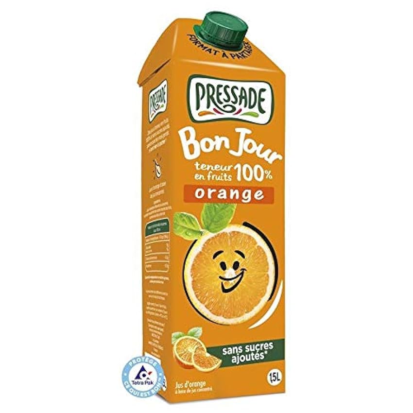 PRESSADE - Pressade Bon Jour Abc Orange Brick 1.5L - Trois Articles ONm8n4eE