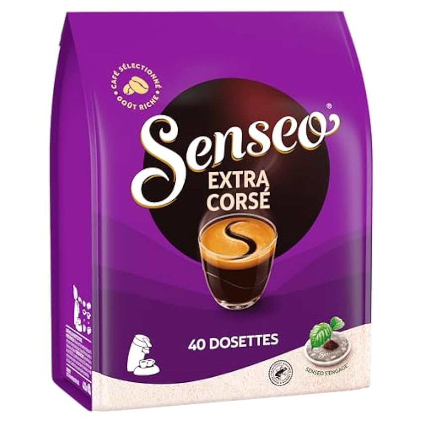 Pack 200 dosettes souples café Extra Corsé - SENSEO ley
