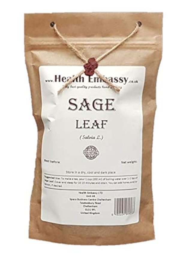 Health Embassy - Sauge Feuille (Salvia L) Sage Leaf (100g) nNfU1SeY