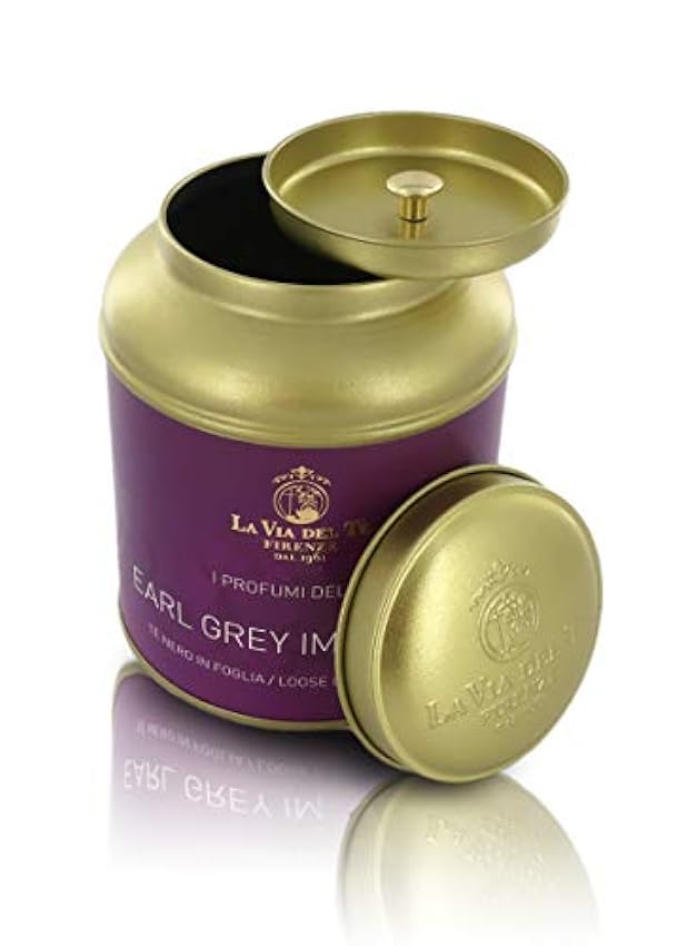 Earl Grey Impérial, Thé Noir d´Inde à la Bergamote en Vrac - Boîte de 100g M9rMbWlI