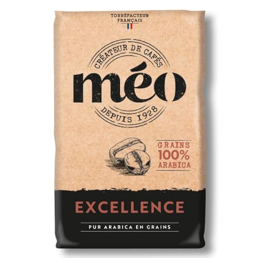 Café Méo en Grains Excellence 100% Arabica - en Pack de