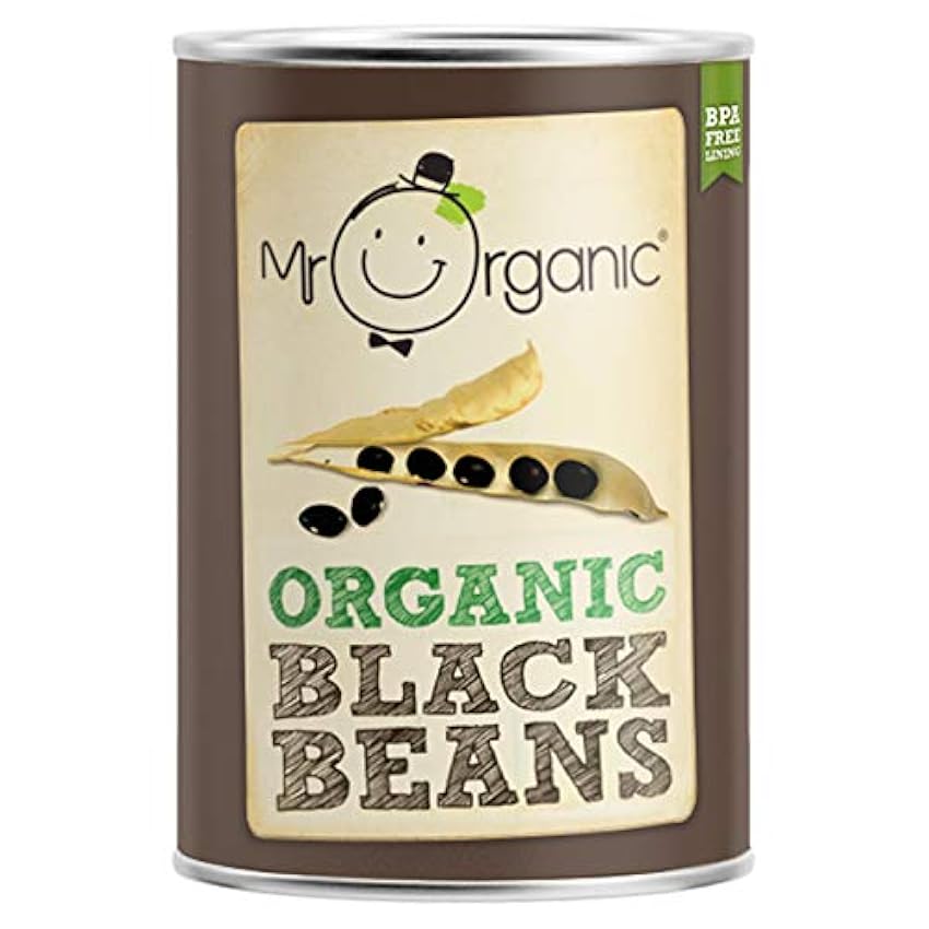 Mr Organic Organic Black Beans 400g KT4cY7MH
