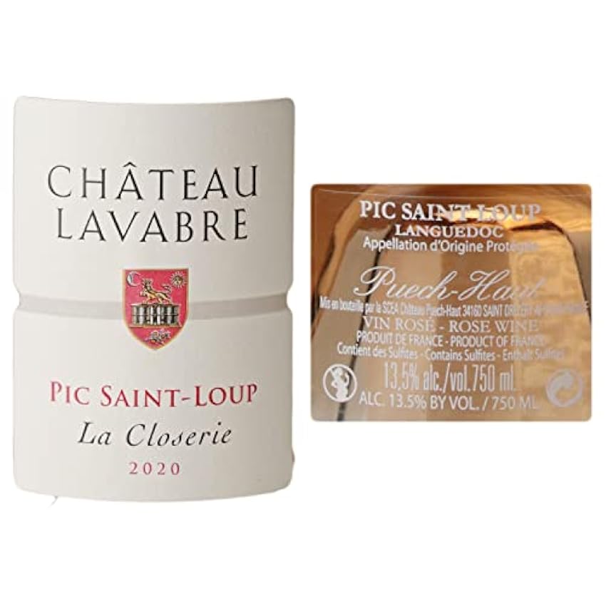 Pic Saint-Loup La Closerie Château Lavabre - Rosé 2020 - Château Puech Haut - Vin Rosé du Languedoc - Roussillon (3x75cl) mt8iH4rw