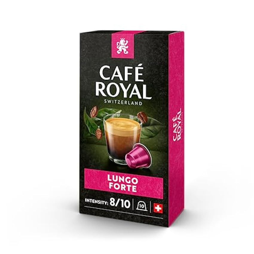 Café Royal Lungo Forte Lot de 100 capsules pour machine
