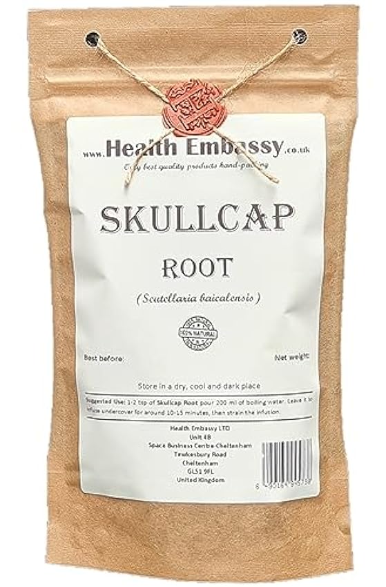 Health Embassy Racine de Scutellaire Tisane en Vrac (Scutellaria baicalensis) Skullcap Root Loose Herbal Tea (100g) m959Ij3r