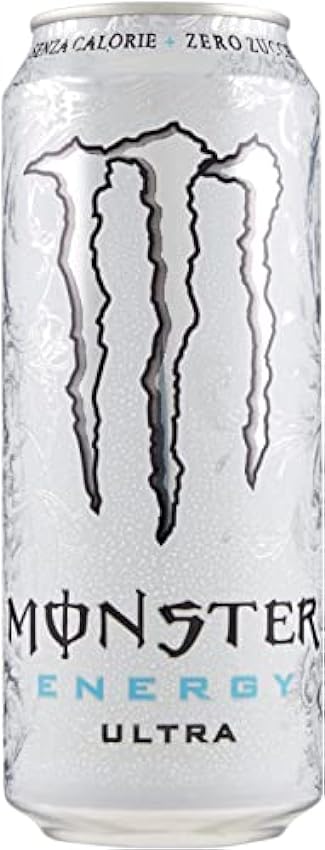 Lot de 48 boissons énergisantes Monster Energy Ultra Zero Calorie sans sucre zéro calories Goût léger, pas trop sucré, pétillant et citronné 500 ml Boisson rafraîchissante Boisson de sport NGSf0LhE