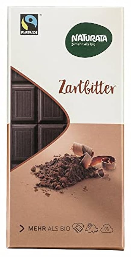 Naturata Chocolat Noir Commerce Equitable Bio 100 g - Lot de 6 mOmmS0zo