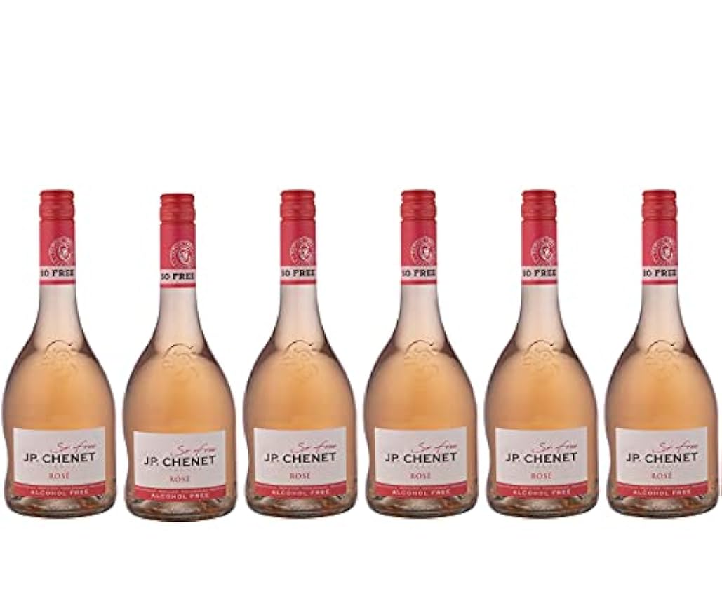 J.P. Chenet So Free - Vin rosé sans alcool - Sans arômes ajoutés, goût authentique - Origine : France (6 x 0.75 l) N34p8bg4
