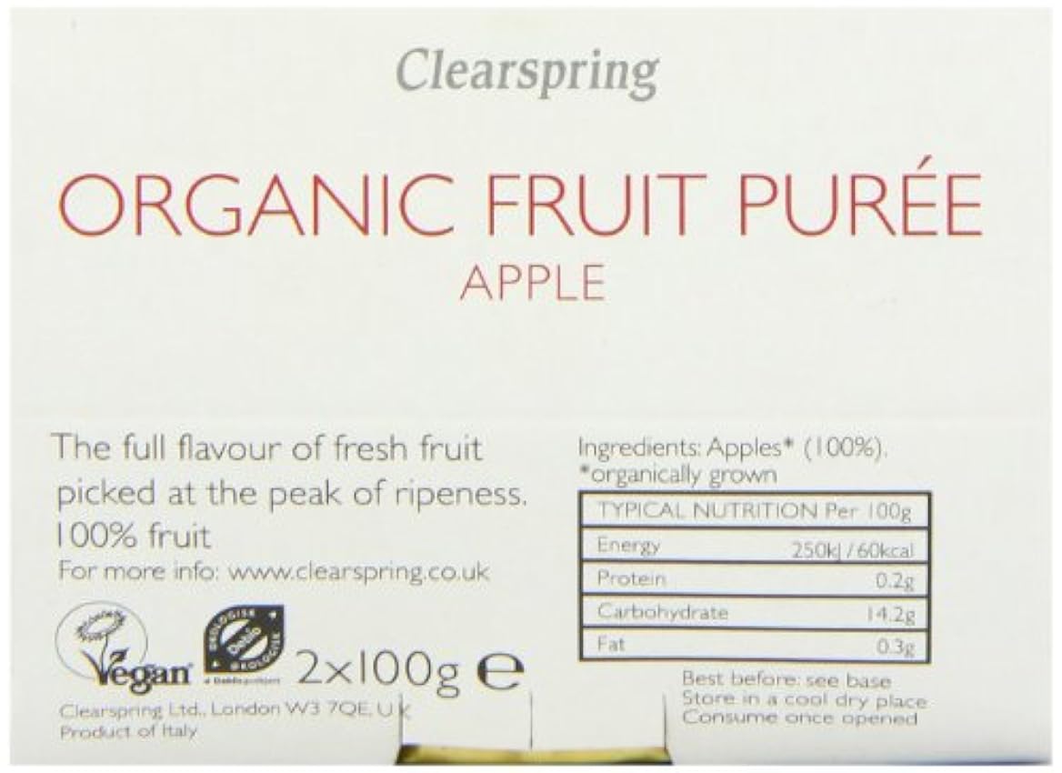 Clearspring Compote de Fruits 2 x 100 g - Lot de 12 M38eCsul