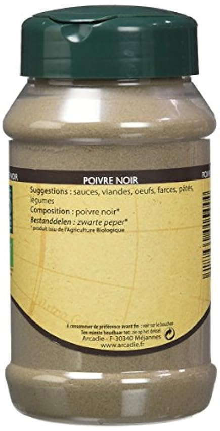 Cook Poivre Noir Poudre Pot Bio, 220 g l0P1WNTK
