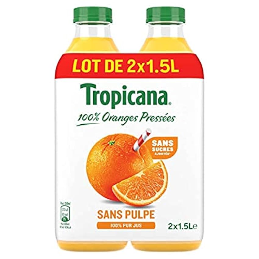 Tropicana Pure Premium Jus d´Orange sans Pulpe, 3L
