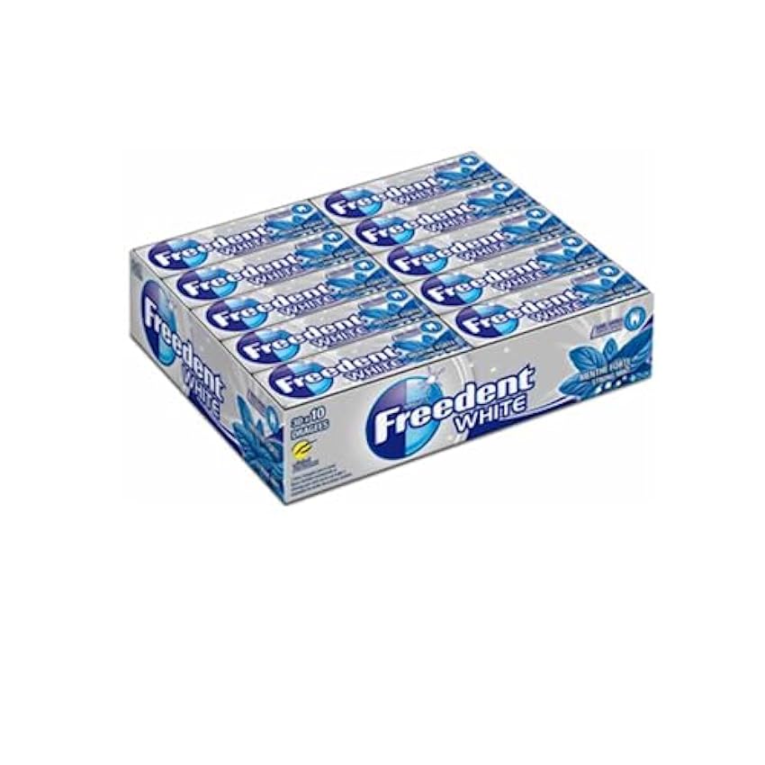 Chewing gum White menthe forte FREEDENT - 30 x 10 dragé