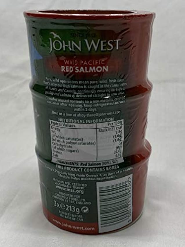 John West Saumon rouge du Pacific - 3 x 213 g LcJzQapx
