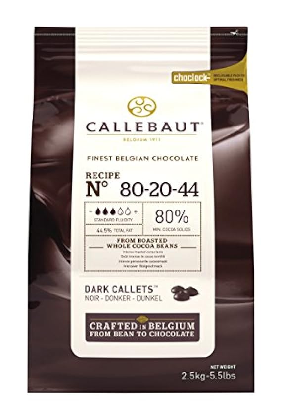 CALLEBAUT Power 80% Chocolat Noir Plus de Goût Plus de 