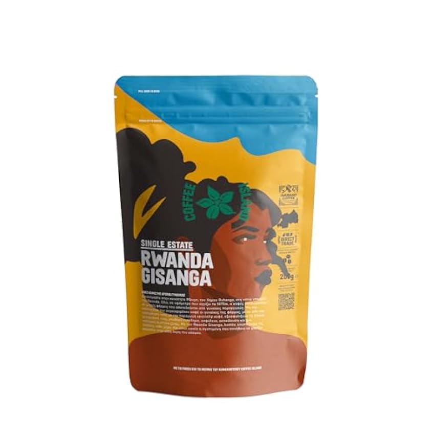 Coffee Island Single Estate Rwanda Gisanga avec Torréfaction Moyenne-Foncée Préemballé (6 x 200g) mJBGnZ7U