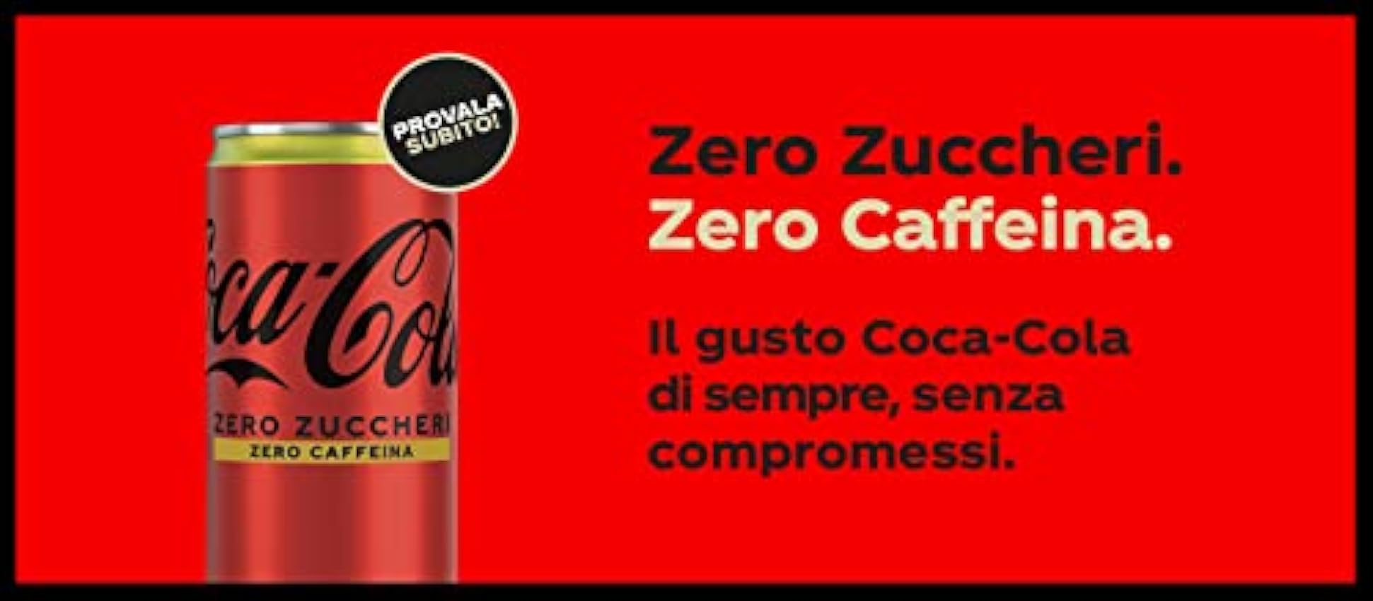 COCA-COLA Zero Zuccheri Zero Caffeina Lot de 72 boissons rafraîchissantes zéro sucre zéro caféine jetables 330 ml mZFCt23t