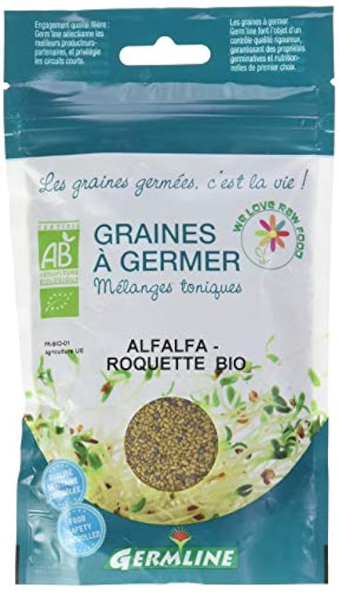 Germ´Line Graines Alfalfa Roquette à Germer 150 g 