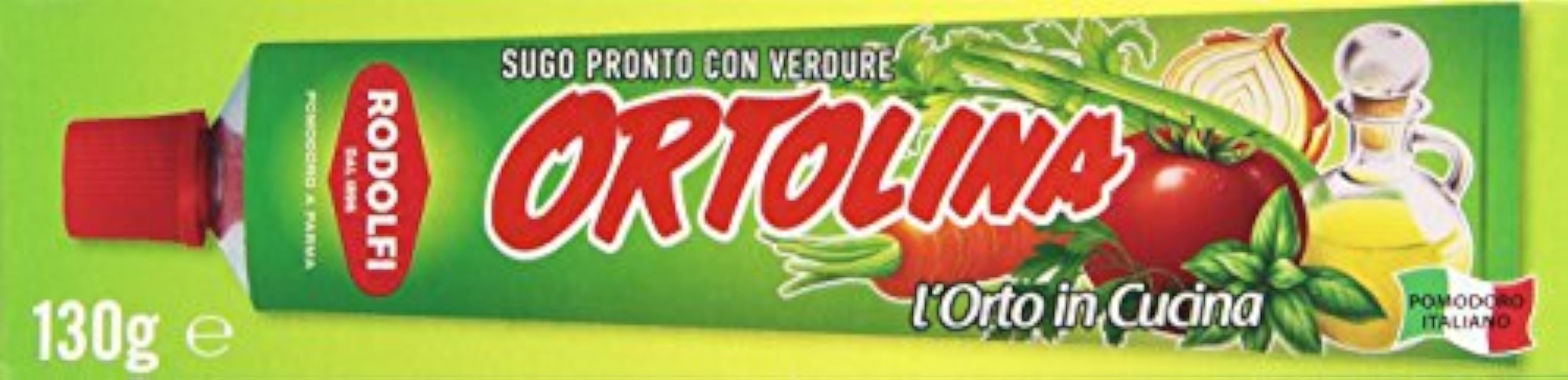 Ortolina. Sauce de tomate avec des legumes. 10 tube, ch