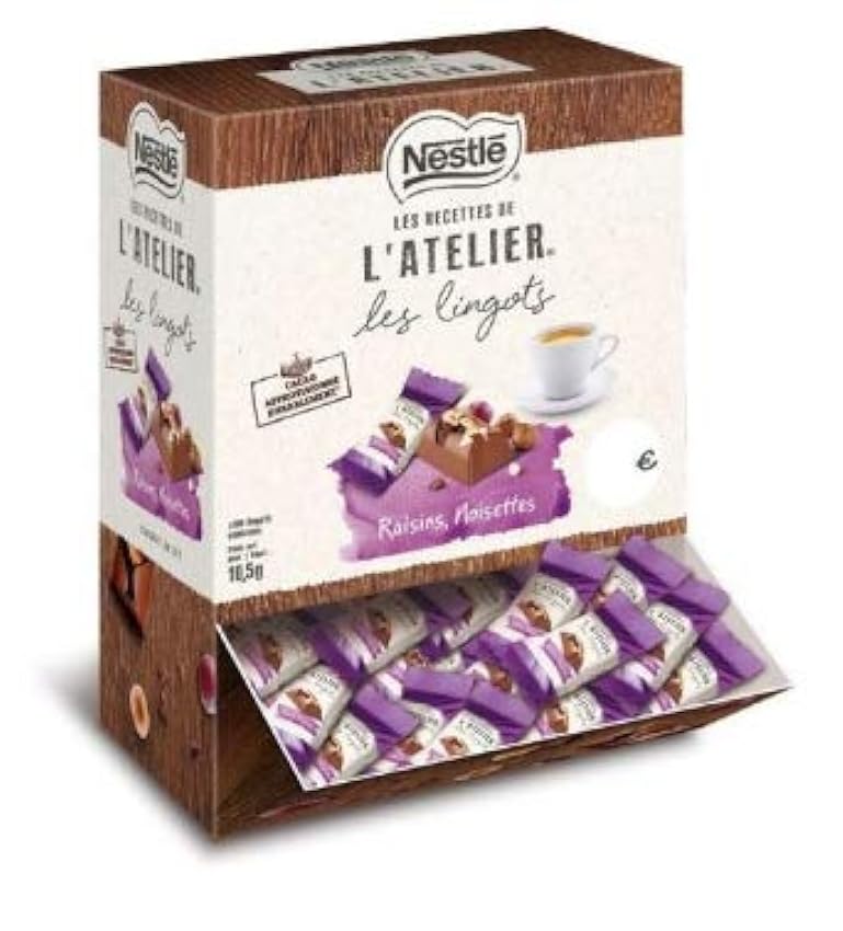 lot de 190 Lingots de chocolat Atelier de Nestlé Lait Raisins Noisettes oHhiLVza