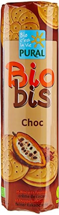 Pural Biosbis Biscuits Fourrés Ronds au Chocolat Bio 30