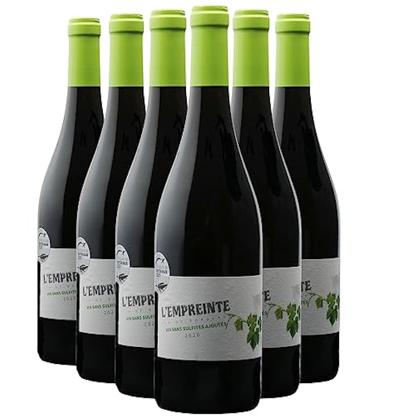 La Girondaise Bordeaux L´empreinte Sans Sulfites Ajoutés - Rouge 2020 - Vin Rouge de Bordeaux (6x75cl) Sans sulfite Mp1rCTgp