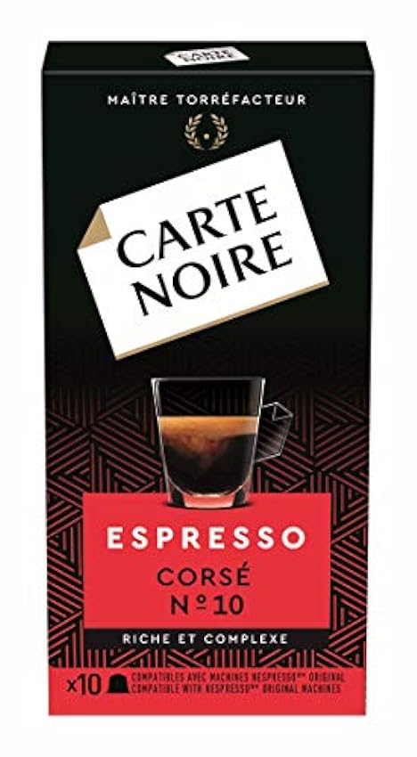 Carte Noire Café Espresso Corsé N°10 Capsules Compatibl