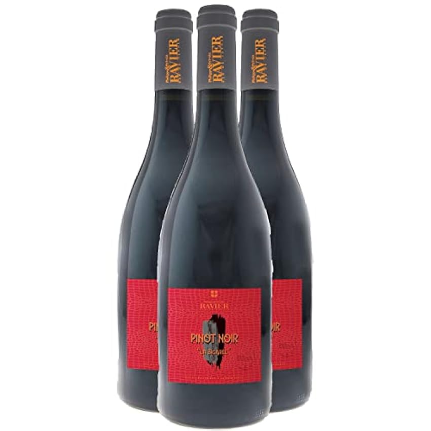 Vin de Savoie Pinot Noir La Bigarel - Rouge 2023 - Philippe et Sylvain Ravier - Vin Rouge de Savoie - Bugey (3x75cl) M7C47prF