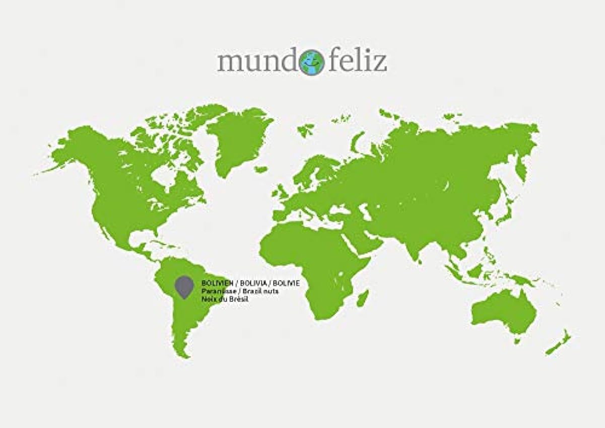 Mundo Feliz - Lot de 2 sachets de noix du Brésil bio entières, 2 x 500 g oL8dUwcb