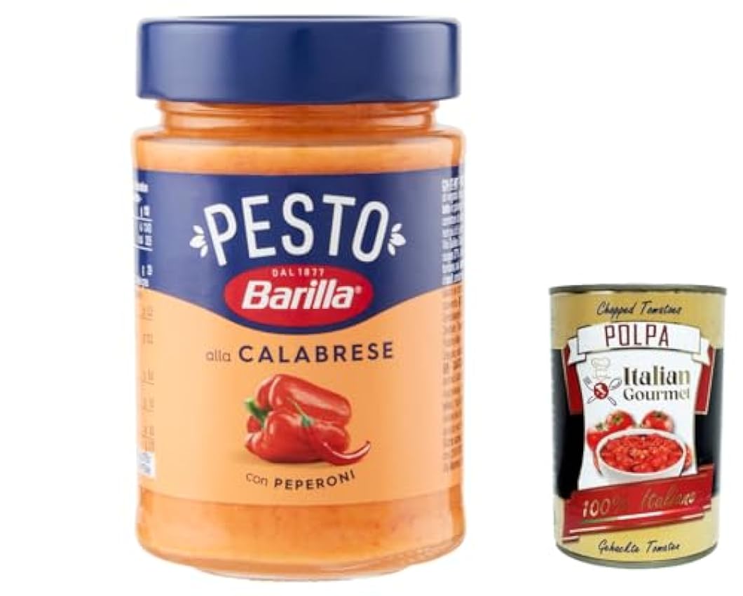 Barilla Pesto alla Calabrese Lot de 6 sauces pâtes ital