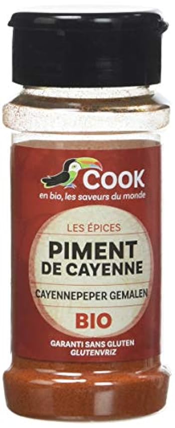 Cook Piment de Cayenne Moulu - 1 Unité Bio - 40 g MpA8z