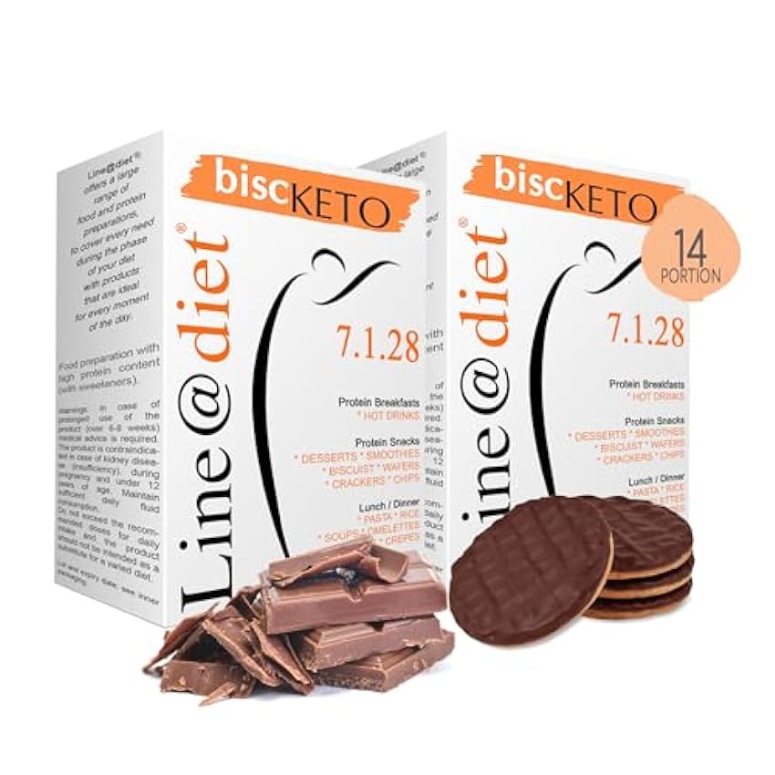 BiscKETO Line@Diet | 14 portions individuelles de biscu