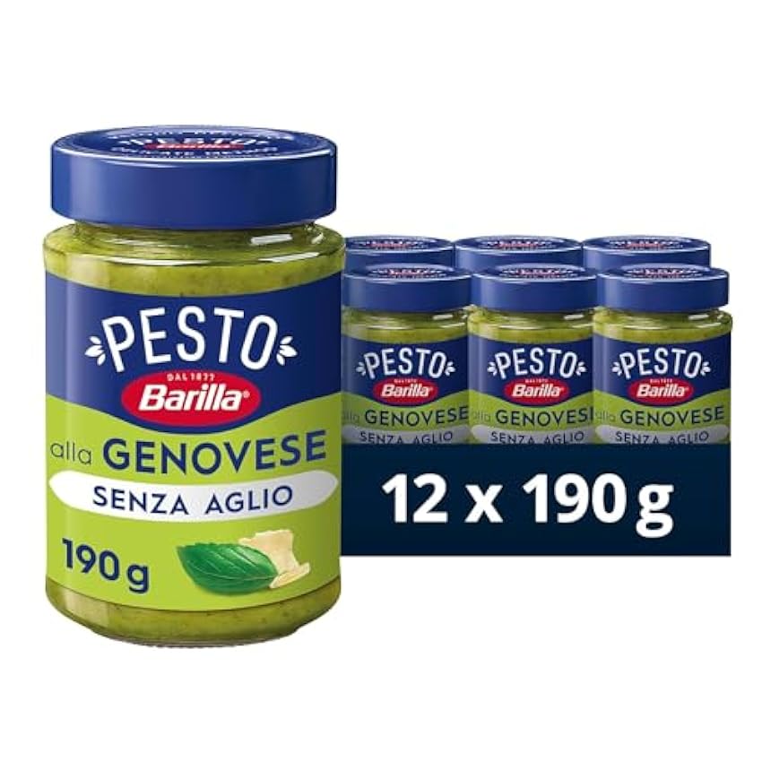 Barilla Pesto Basilico e Limone 12 x 190 g (lot de 12) 