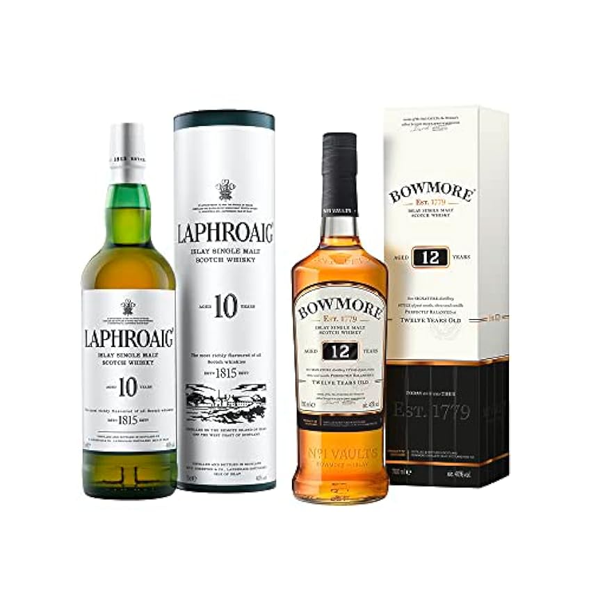 Bowmore 12 ans Islay Single Malt Scotch whisky avec étu
