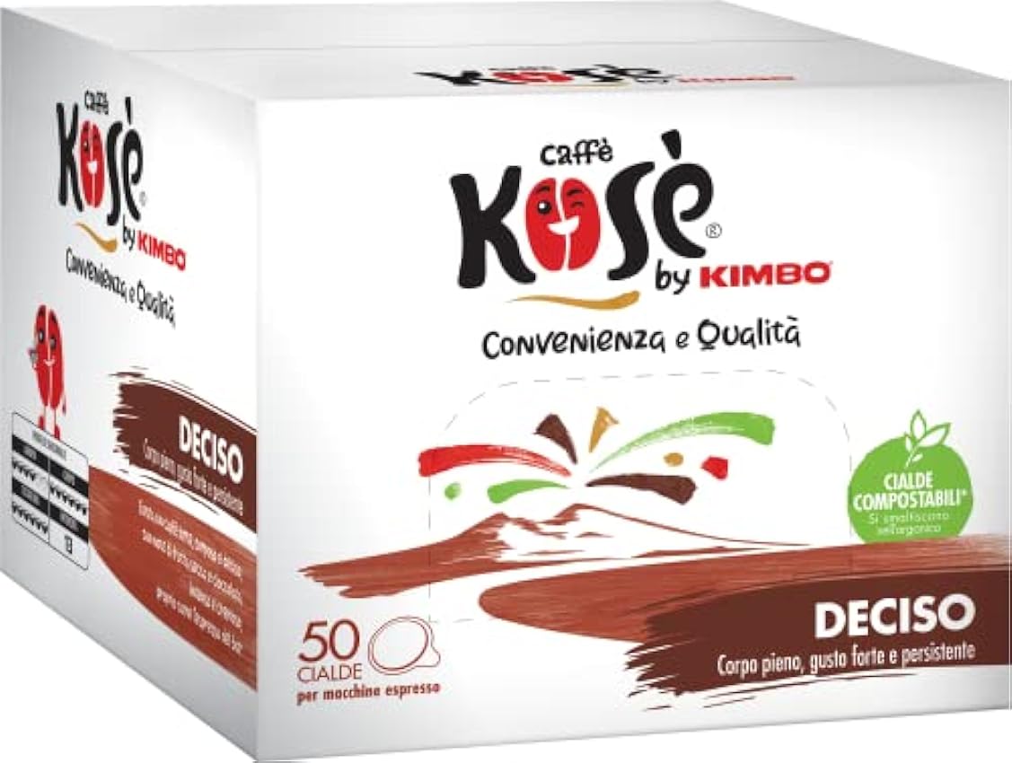Caffè Kosè Audace 50 dosettes - Carton de 6 pièces pour